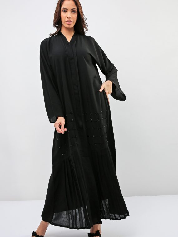 Pleated Styled Abaya-Bousni