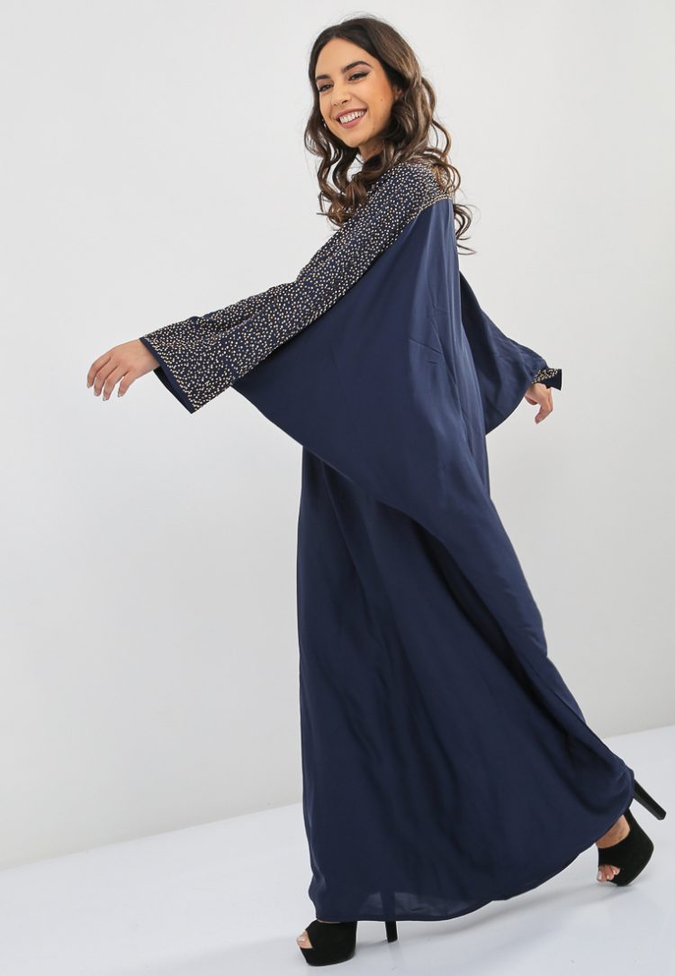 Studded Embellished Abaya-Bousni
