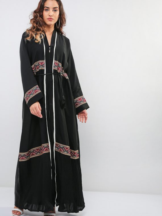 Traditional Embroidered Abaya-MAHA ABAYAS