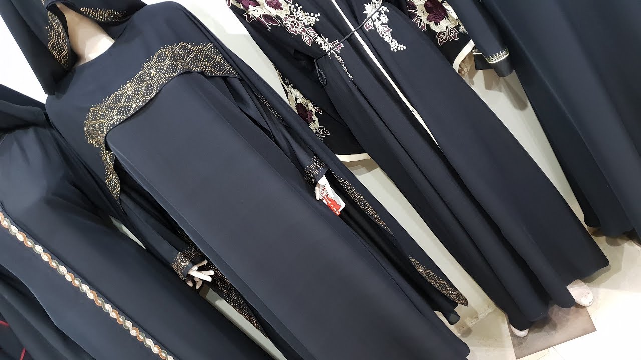 Abaya Designs #82 – Embroidery And Pearl Abayas Design 2018 | Dubai Designer Abaya Trends For Girls