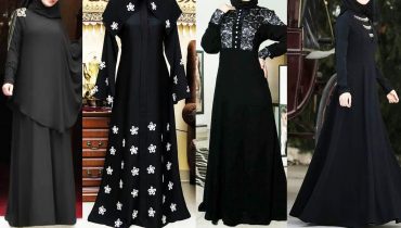Jet Black Abaya Designs 2018-2019 – New Collection Abaya Black Color designs – Black abaya designs –