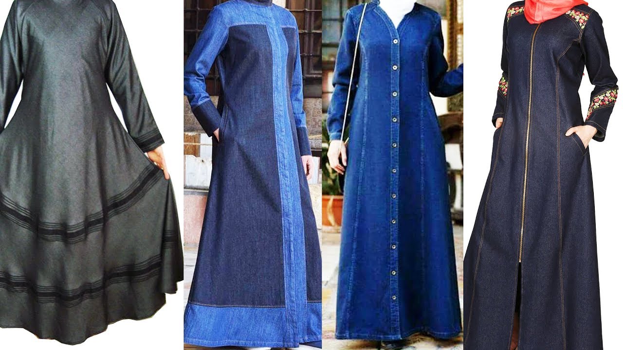 Denim abaya UK | UK winter denim abaya designs | Abaya winter denim collection |