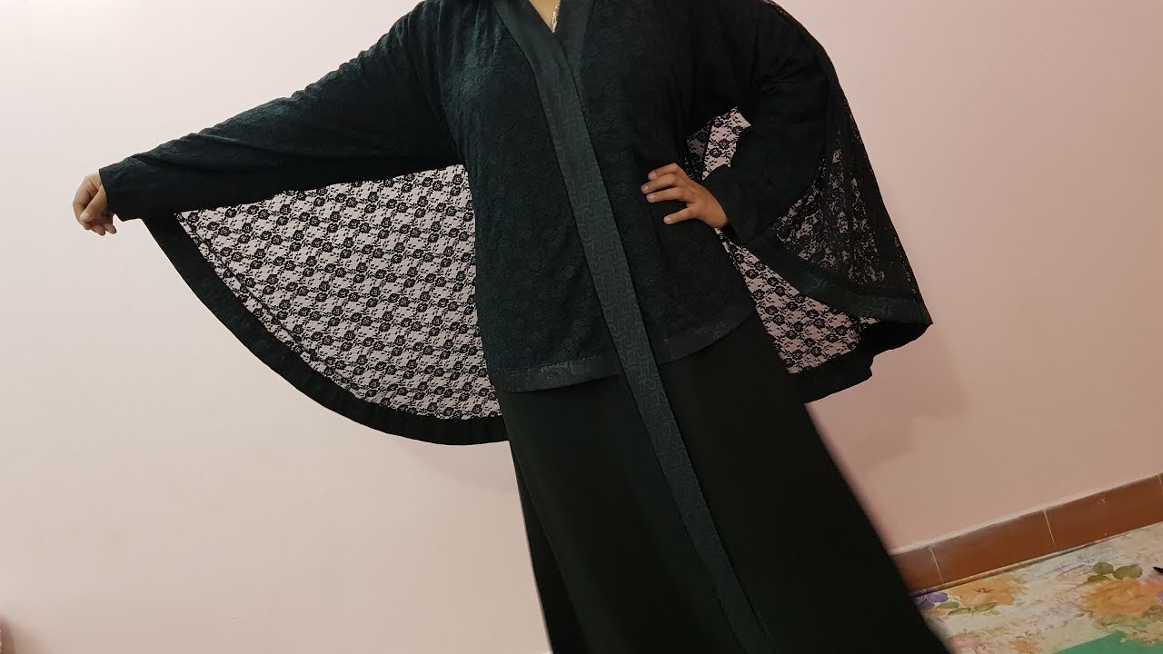 Abaya Designs #40 – Black Fairy Abaya Style | Black Net & Nida Fabric | Trends for Girls 2018