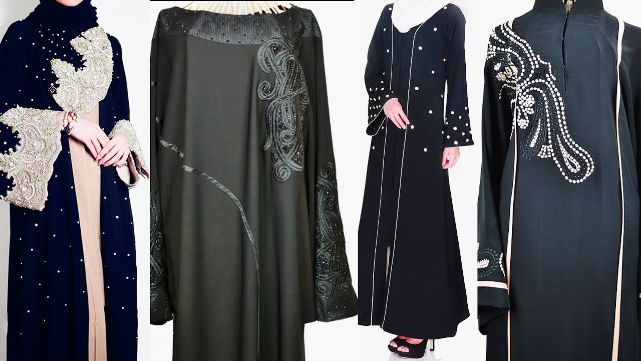 Black abaya Pearl designs | Pearl abaya designs | Abaya shop online USA | Cheap abayas | Abayas |