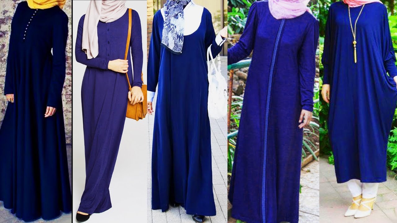Blue abaya | Blue abaya designs | Navy blue abayas | Best navey blue abaya designs | Abayas |