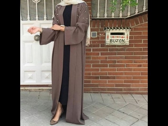 تصاميم عبايات راقية – احدث موديلات عبايات فخمة Modern abaya dress 2017 – abaya fashion show