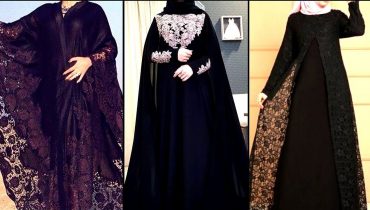 Jet Black Abaya Designs 2019 – Simple Black Abaya Designs || New Black Abaya & Hijab Designs