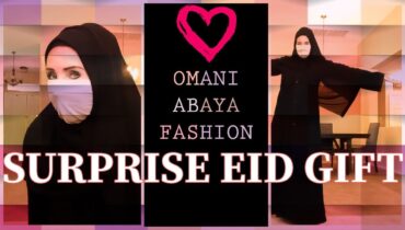 OMAN ABAYA MUSLIM FASHION | NIQAB | REVERT WOMAN IN USA OPENS FIRST EID GIFT