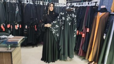 Abaya Designs #183 – Latest Sleeves Work Burka Design