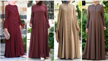 Stylish latest fashion trend of abaya Frocks designe