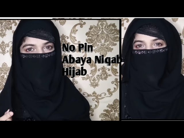 No Pin hijab style 2020 | pin less | best hijab style |abaya hijab  niqab tutoria l fiza gul