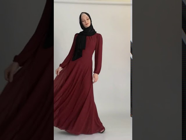 Wholesale Rayon Long Sleeve Chiffon Abaya Islamic Clothing Dress Maxi Dresses For Muslim Women