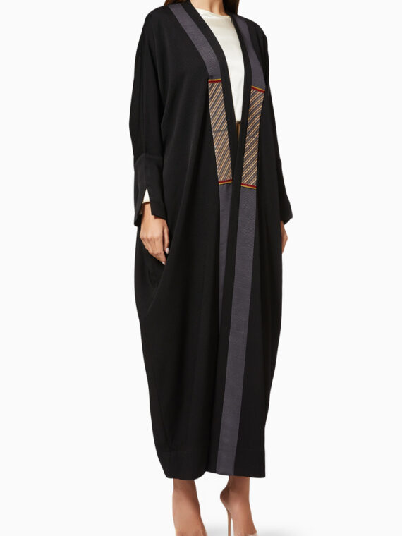 Abaya-with-Patterned-Band-in-Japanese-Crepe-214650827_13-1